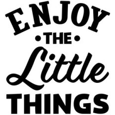 enjoy the little things