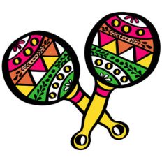 colored maracas