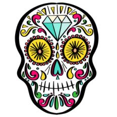 dia de los muertos skull