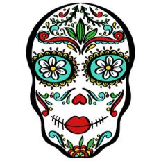 day of the dead skull