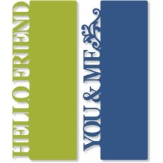 letter-size friendship flat cards