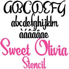 zp sweet olivia stencil