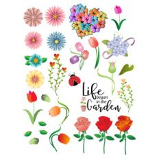 flowers 2 planner stickers
