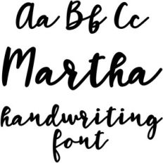 martha font