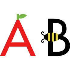 alphabet learning craft - a and b