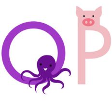 alphabet learning craft - o and p