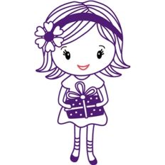 girl with gift