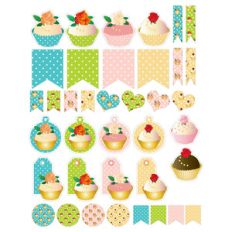 cupcake planner stickers