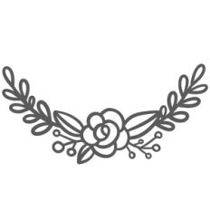 floral rose flourish