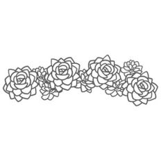 succulent flourish ornament