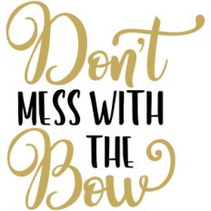 baby t-shirt don't mess bow