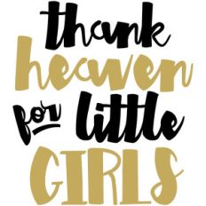baby t-shirt thank heaven girls