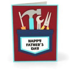 a2 card father's day tool pocket