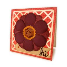 flower lattice 3d center card