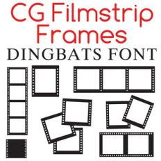 cg filmstrip frame dingbats