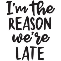 i'm the reason we're late