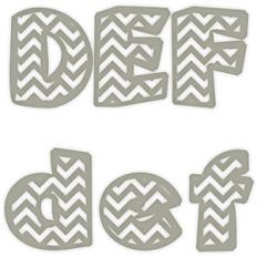 d-e chevron alphabet