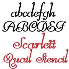 pn scarlett quail stencil