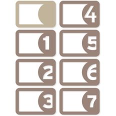 circle numbers 4x6 life cards