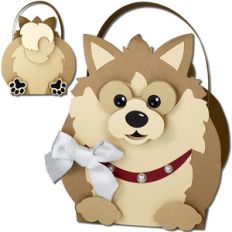 pomeranian dog basket