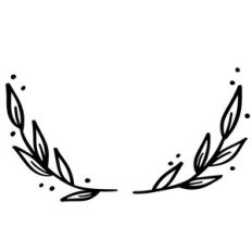 leaves wreath flourish