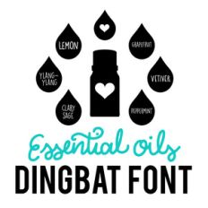 essential oils dingbat font