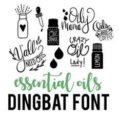 essential oils dingbat font
