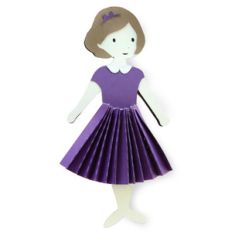 charlotte accordion dress - paper doll