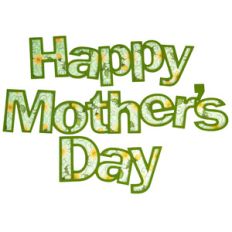 happy mother's day - outlined
