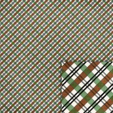 green and brown plaid background paper
