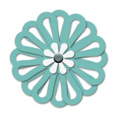 layered cutout outline flower