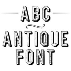 antique font