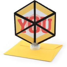 neverending hexagon card thank you