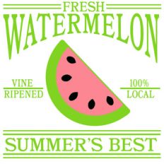 fresh watermelon sign