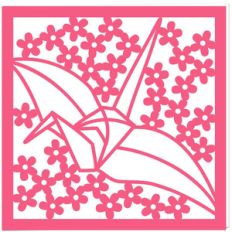 japanese paper crane card