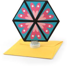 neverending hexagon card flowers