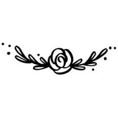 rose flourish with leaves
