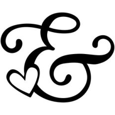 ampersand heart