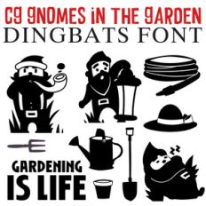 cg gnomes in the garden dingbats