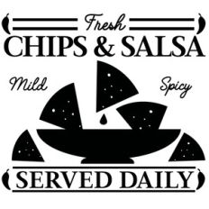 fresh chips and salsa sign