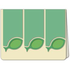fish silhouette trio a6 card