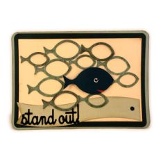 fish silhouettes stand out! a7 card