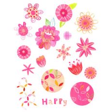 painted bright summer stickers