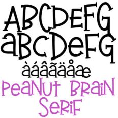 pn peanut brain serif