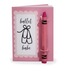 color and sketch book - ballet shoes