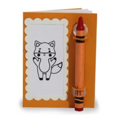 color and sketch book - fox