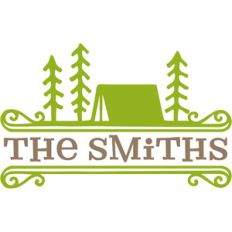 camping title frame
