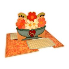 flower urn bouquet impossible card