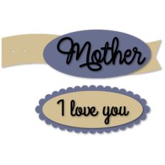 mother i love you banner tags