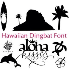 hawaiian dingbats font